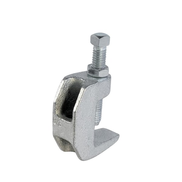 3/8-16 Threaded Rod Zinc Plated Beam Clamp – 3/4 Throat, Universal Top, Steel MPN BC-3438