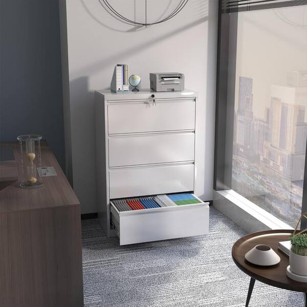 Hephastu 35.55 in. W x 52.75 in. H x 15.86 in. D 4-Drawer