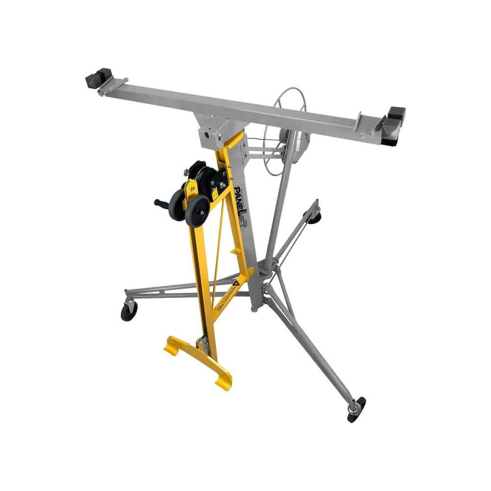 Heavy-Duty Yellow Steel Drywall Lift Loader Attachment