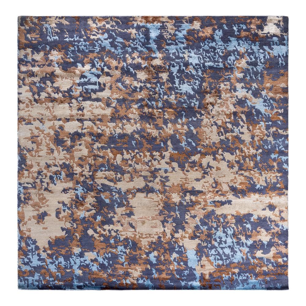Modern-Contemporary Brown 8 X 10 Hand-Knotted Silk Wool Indoor Area Rug price history on PriceWatchPro
