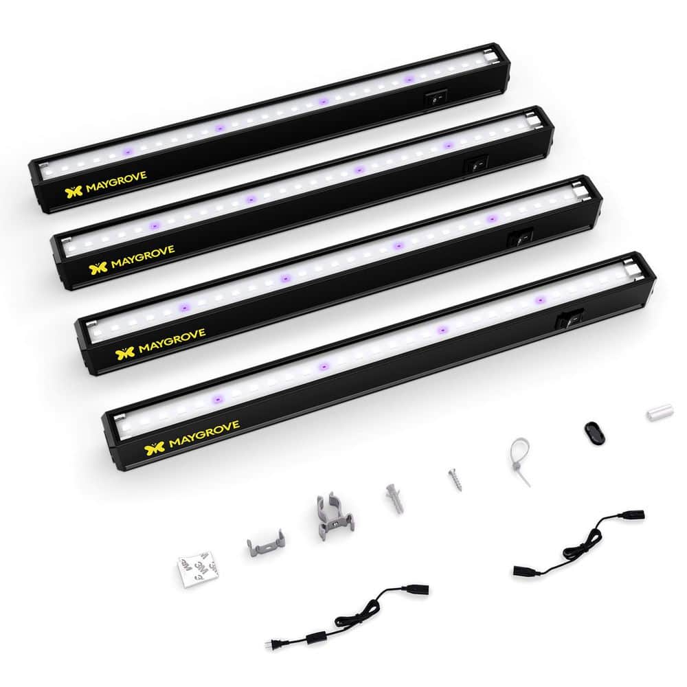 Blue-Rich Full Spectrum 5000K T5 LED Grow Light Strips for Succulents in Black, 4-Pack price history on PriceWatchPro