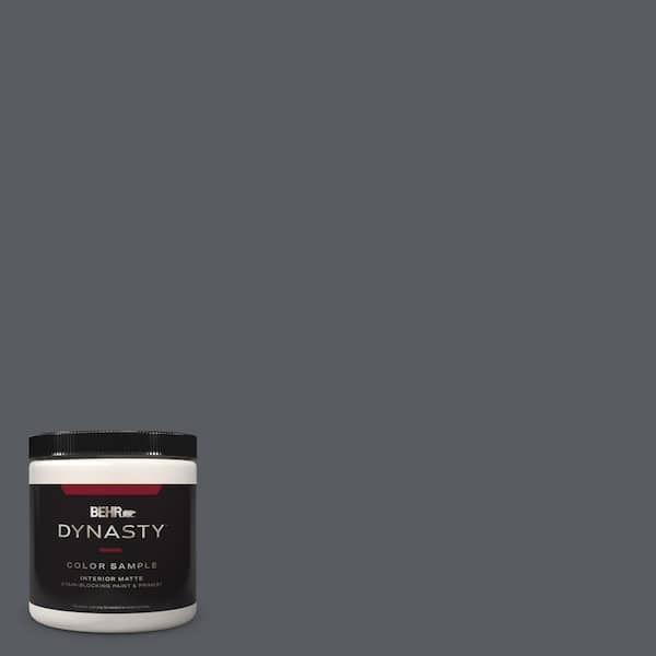 BEHR DYNASTY 8 oz. #PPU18-02 Pencil Point One-Coat Hide Matte Stain-Blocking Interior/Exterior Paint & Primer Sample