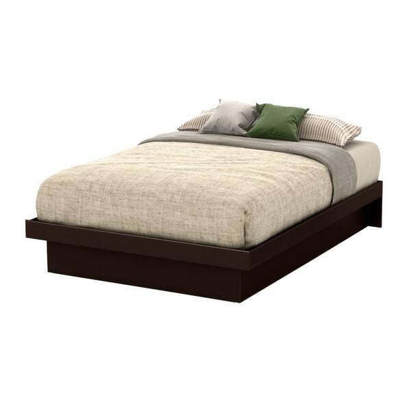 South Shore Basic Full-Size Platform Bed in Chocolate