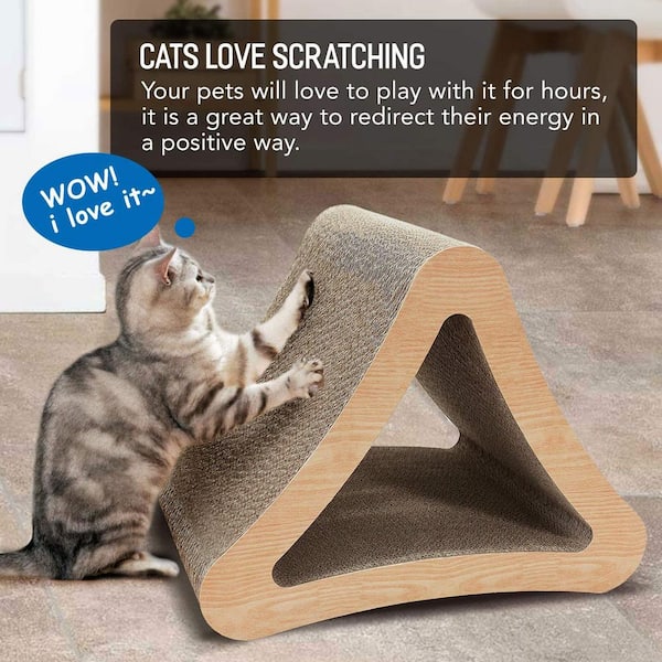 Triangle best sale cat scratcher