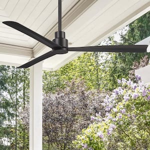 Simple 52 in. Indoor/Outdoor Coal Ceiling Fan with Remote Control