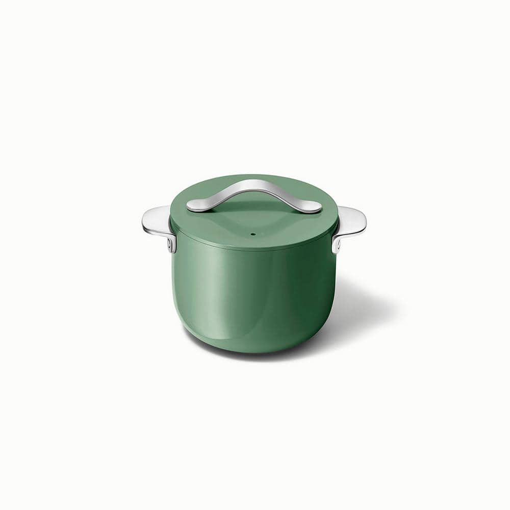 Sage Green Aluminum Non-Stick Petite Cooker with Lid