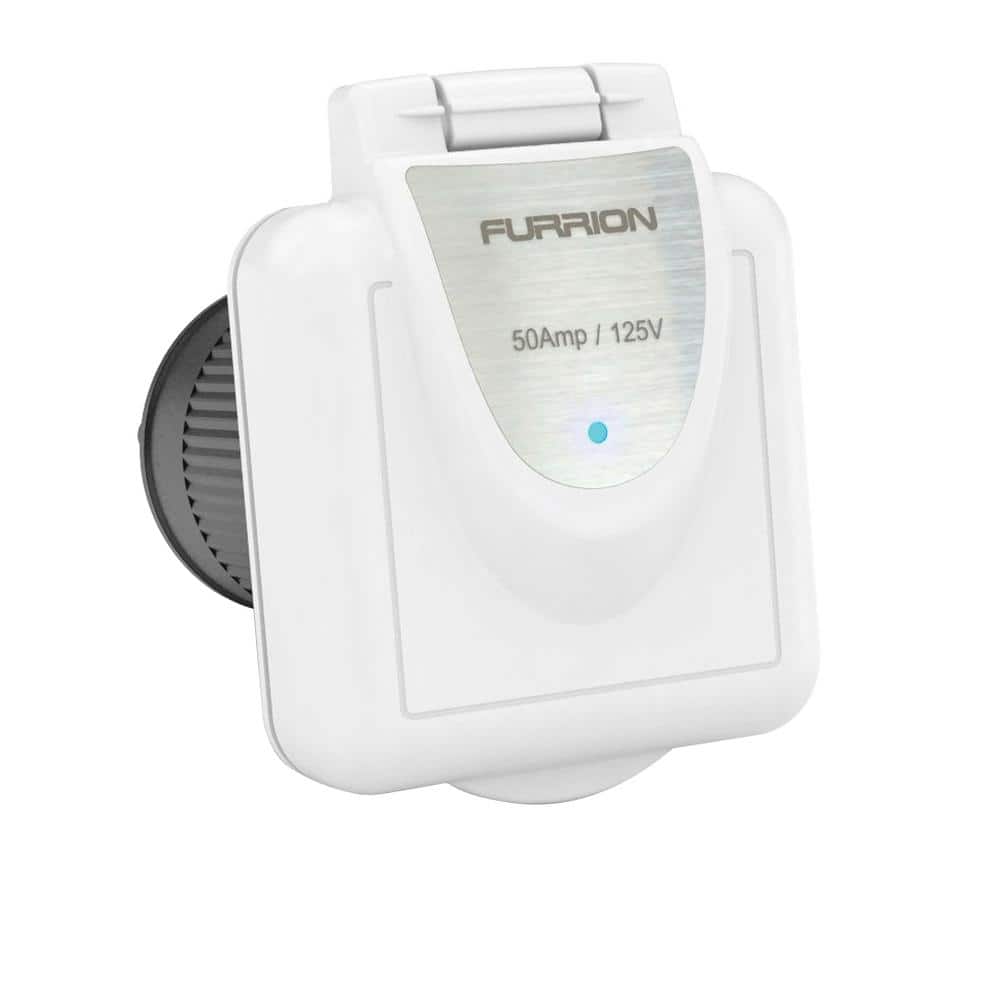 Furrion 50A 125/250V Shore Power Square Inlet - White price history on PriceWatchPro