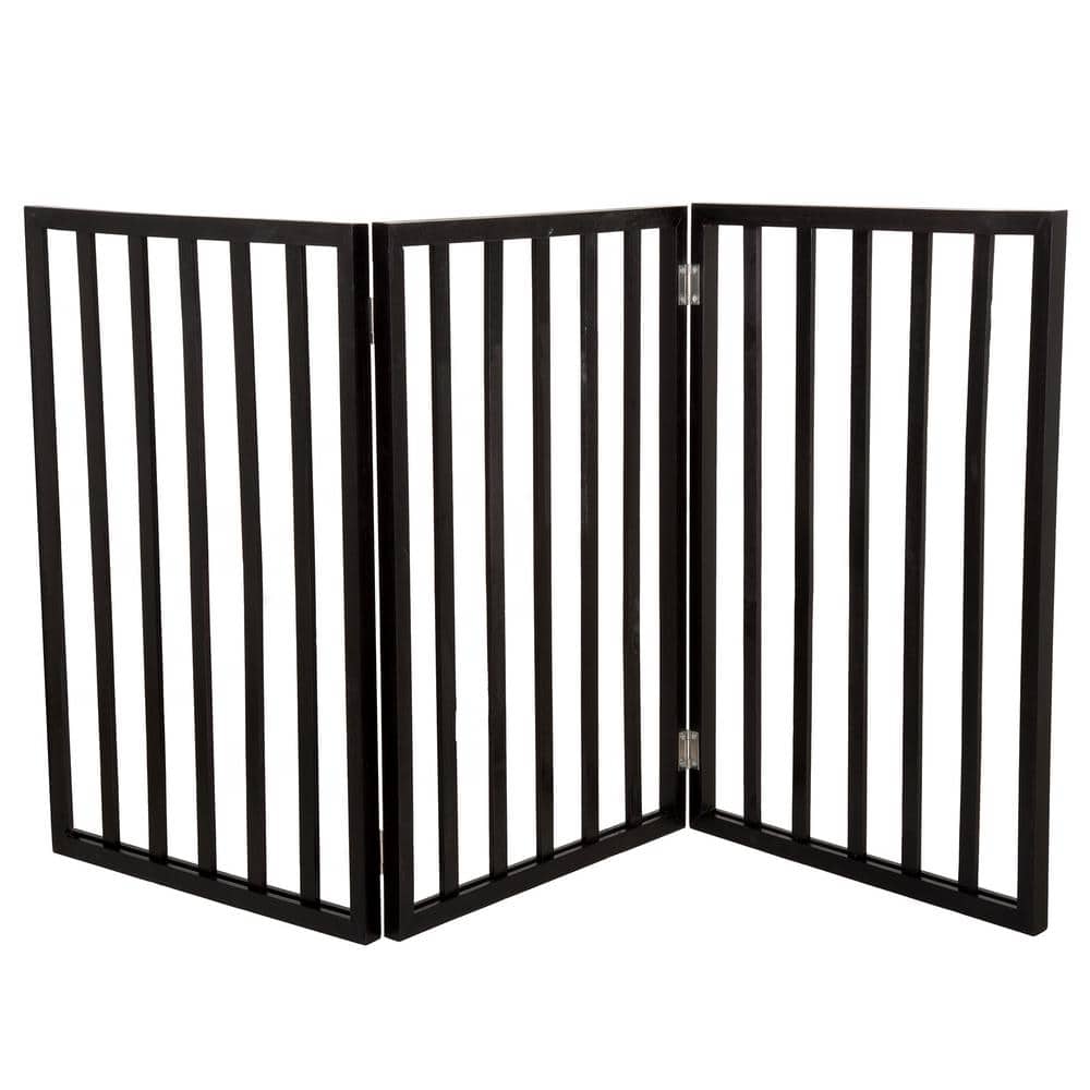 UPC 886511977587 product image for 24 in. x 54 in. Wooden Freestanding Dark Brown Pet Gate | upcitemdb.com