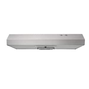 Arno 30 in. 240 CFM Convertible Under Cabinet Range Hood in Stainless Steel with Lighting and Charcoal Filter