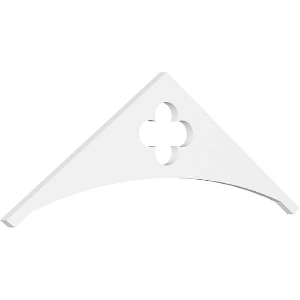 Ekena Millwork 1 in. x 48 in. x 16 in. (8/12) Pitch Turner Gable Pediment Architectural Grade PVC Moulding
