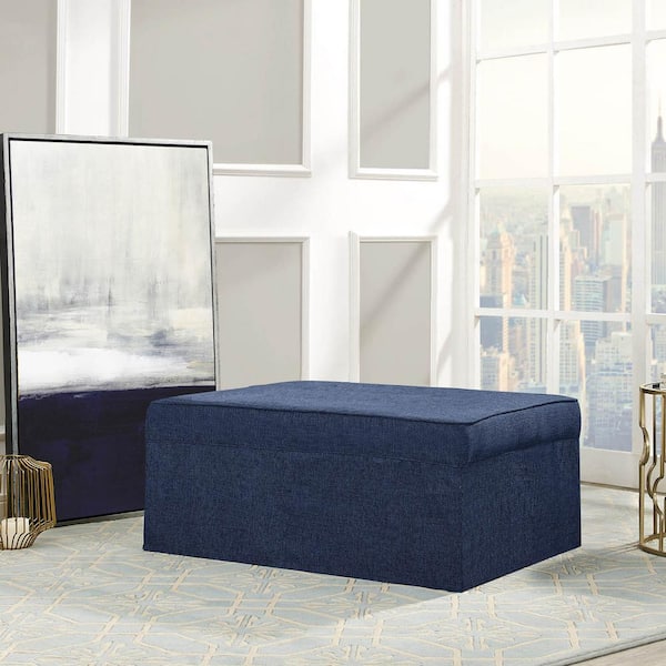 Relax A Lounger Relax-A-Lounger Marilyn Navy Convertible Ottoman