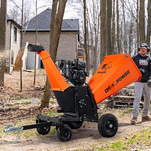 Champion Power Equipment 3 in. Dia 224 cc 2-in-1 Upright Gas Powered Wood  Chipper Shredder 200946 - The Home Depot