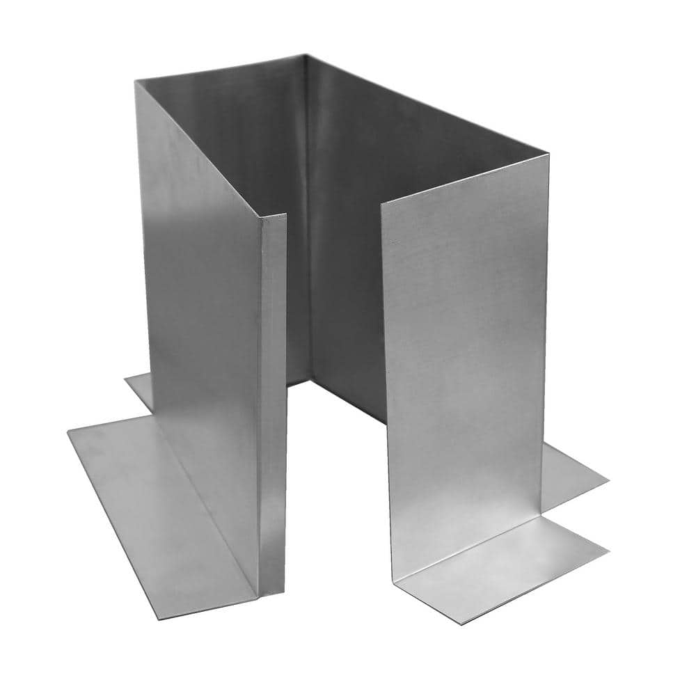 4 in. x 8 in.x 8 in. Tall Aluminum Open Pitch Pan with Open Bottom