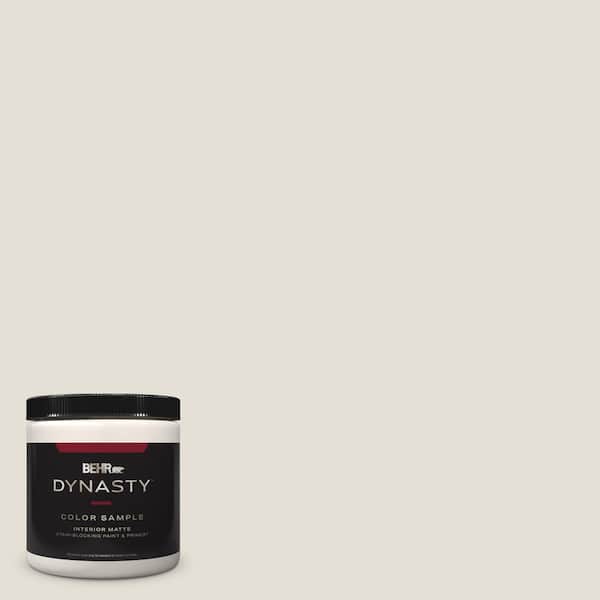 BEHR DYNASTY 8 oz. #ECC-15-2 Light Sandstone Matte Stain-Blocking Interior/Exterior Paint and Primer Sample