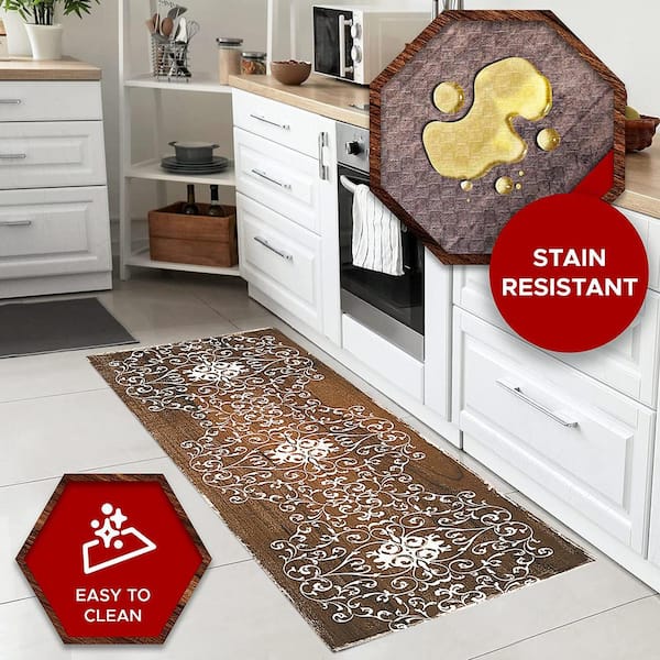 Anti-Fatigue Kitchen Mat, Stylish Easy to Clean Kitchen Rug
