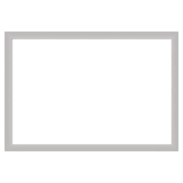 Low Luster Silver 39 in. x 27 in. Wood Framed Dry Erase Magnetic Memo Board
