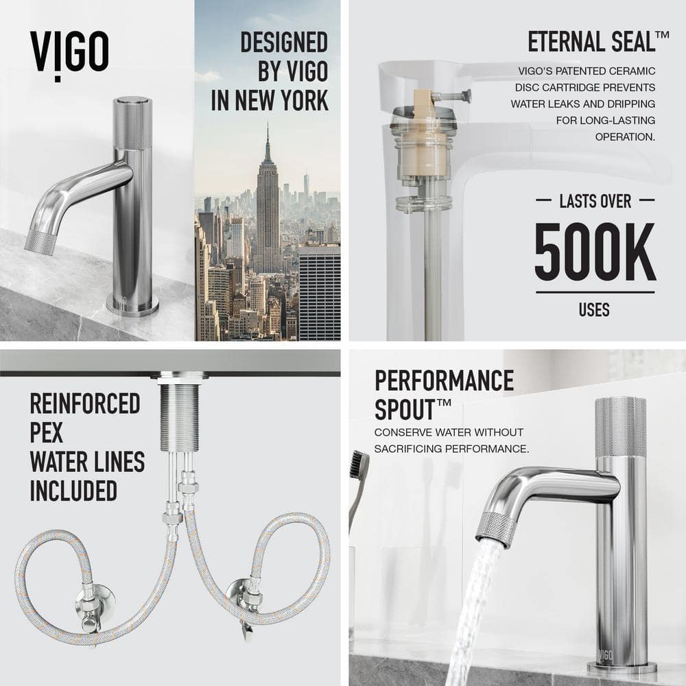 Apollo High-Arc Single-Handle Bathroom Faucet in Premium Chrome