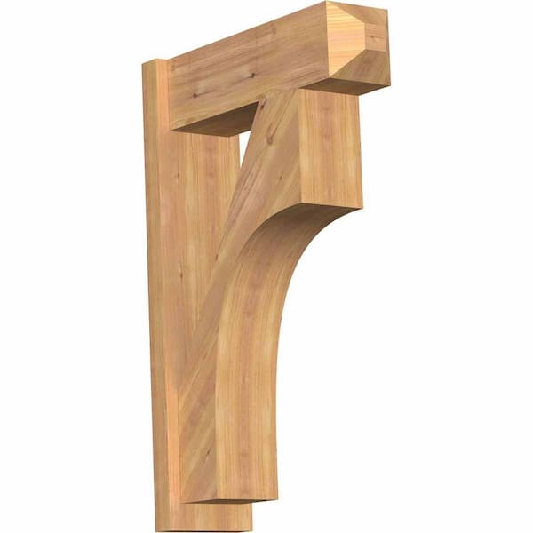 Ekena Millwork 8 in. x 36 in. x 24 in. Westlake Craftsman Smooth Western Red Cedar Outlooker