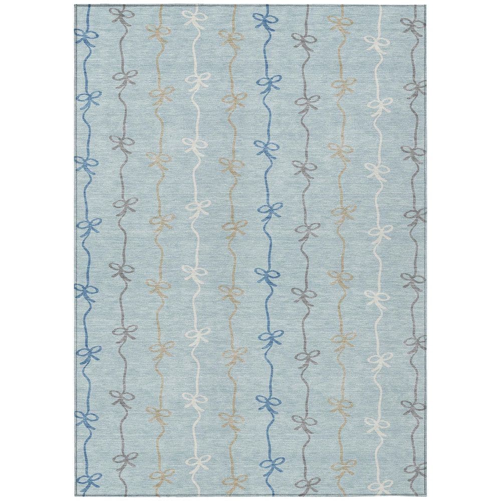 Chantille Machine Washable Indoor/Outdoor Abstract ACN2593 Sky 10 ft. x 14 ft. Area Rug price history on PriceWatchPro