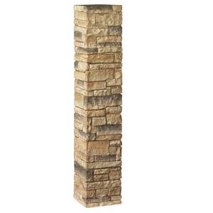 8-1/4 in. x 8-1/4 in. x 3-1/2 ft. Beige Stacked Stone Postcover