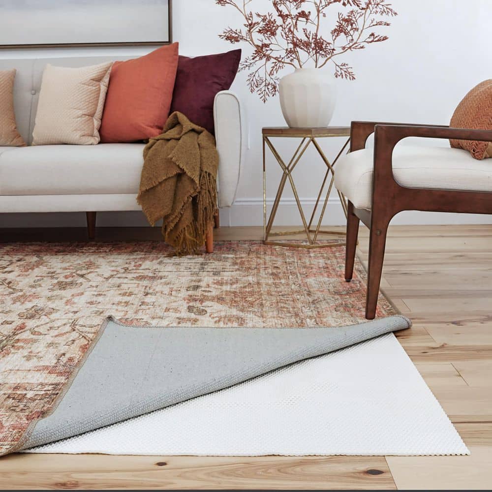 Rug Pad 5x7 Non Slip Pad Felt Floor Cushion Mat Pad Extra Thick Under Rug  Padding Soundproof Carpet Pads for Hardwood Floor