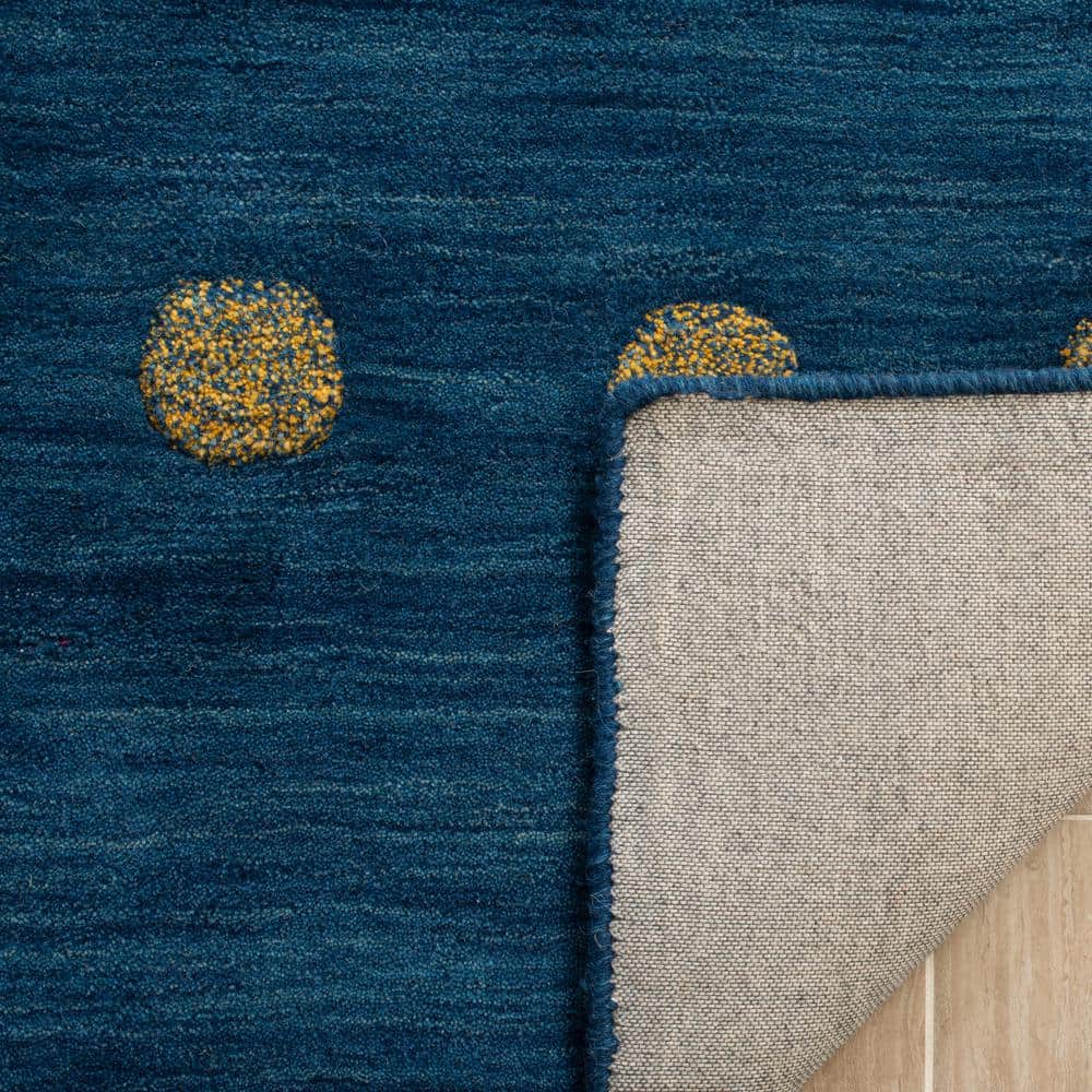 Himalaya Blue Handmade Wool Tufted Area Rug 5' x 8'