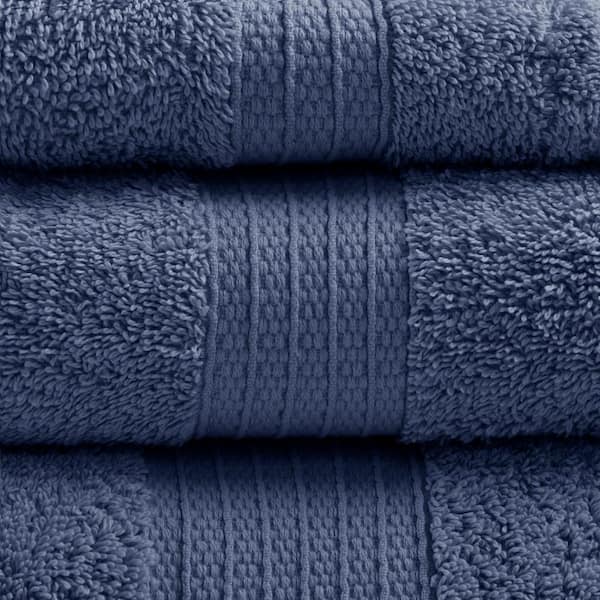 Madison Park Organic 6 Piece Cotton Towel Set - Navy