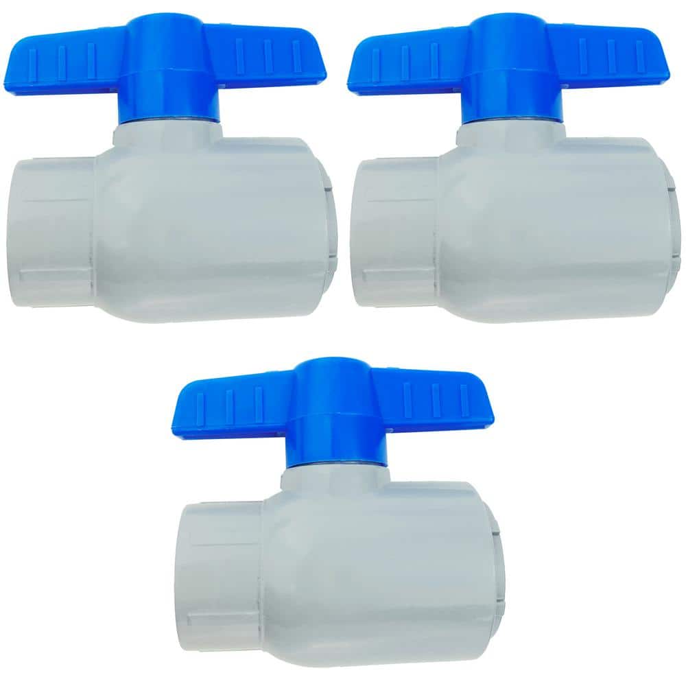 3/4 in. Slip x Slip CPVC Schedule 80 Ball valve (3-Pack)