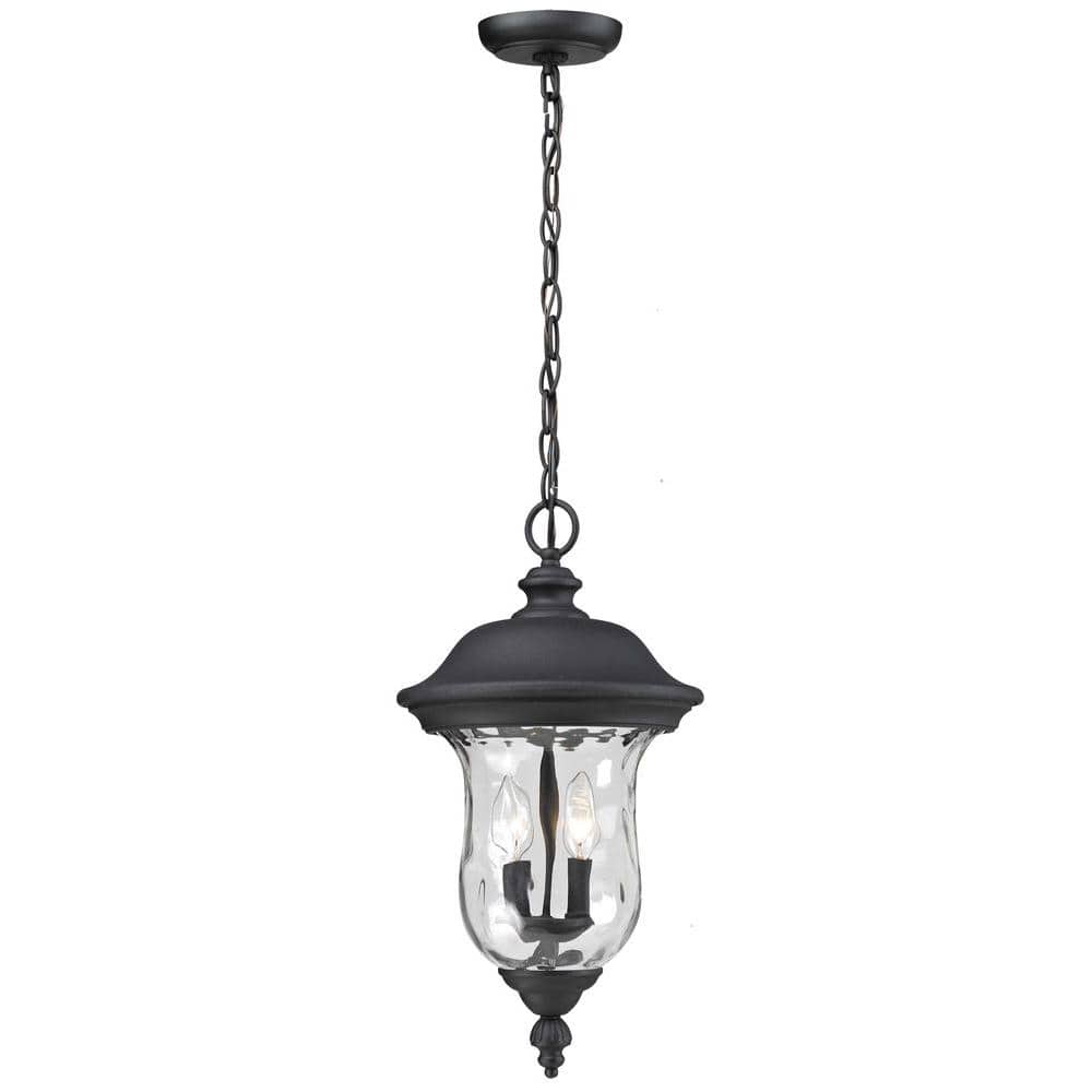 Lawrence Black 3-Light Incandescent Outdoor Hanging Pendant