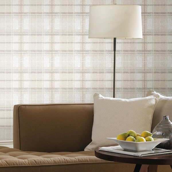 Tweed Plaid Peel and Stick Wallpaper (Covers 28.29 sq. ft.)