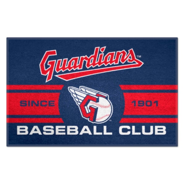 FANMATS MLB Cleveland Guardians Navy Blue 2 ft. x 3 ft. Area Rug