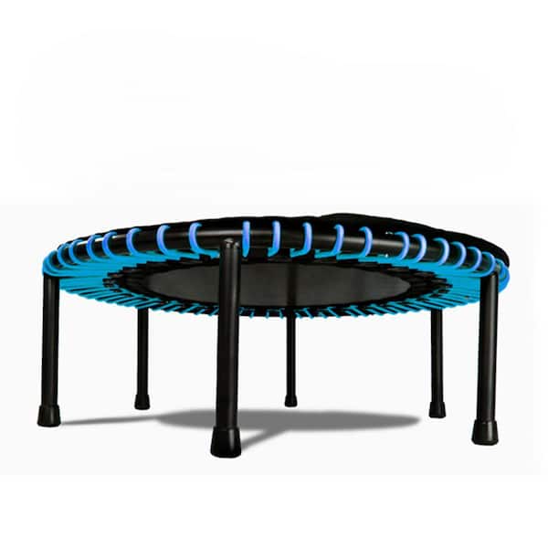 Unbranded 40 in. Mini Fitness Trampoline and Rebounder Gym Equipment, Blue