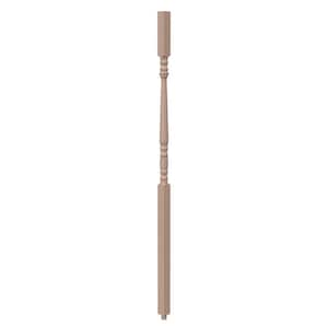 Stair Parts 41 in. x 1-1/4 in. 5205 Unfinished Hemlock Square Top Wood Baluster for Stair Remodel