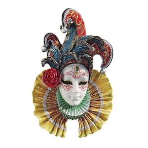 Design Toscano 13 in. x 10 in. Maidens of Mardi Gras Peacock Princess Wall  Mask Sculpture WU75073 - The Home Depot