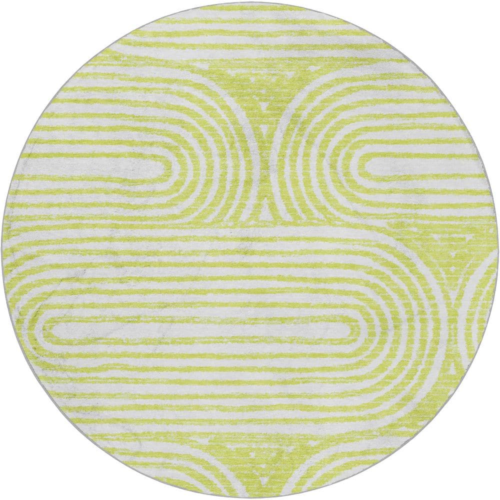 Addison Rugs Dream Shag Premium Machine Washable Abstract ADS540 Green ...