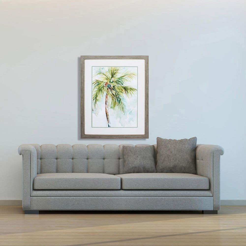 Palm Breezes 1 Piece Framed Giclee Coastal Art Print 33 in. x 27 in. price history on PriceWatchPro