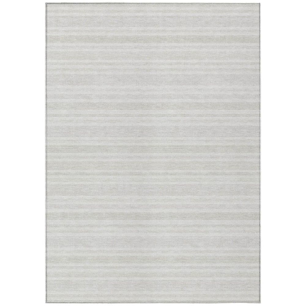 Ivory 8 ft. x 10 ft. Woven Striped Polyester Rectangle Indoor / Outdoor Area Rug price history on PriceWatchPro