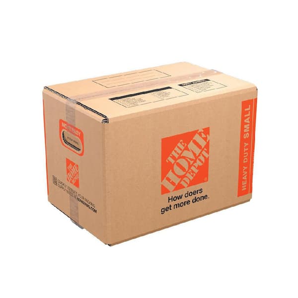 The Home Depot 17 in. L x 11 in. W x 11 in. D Heavy-Duty Small Moving Shipping and Packing Box with Handles (50-Pack)