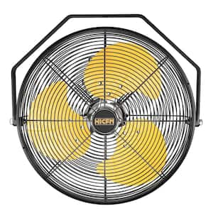 2500 CFM 12 inch High Velocity Wall Mounted Fan with IP44 Enclosure Motor, Metal Structure, 180° Tilting