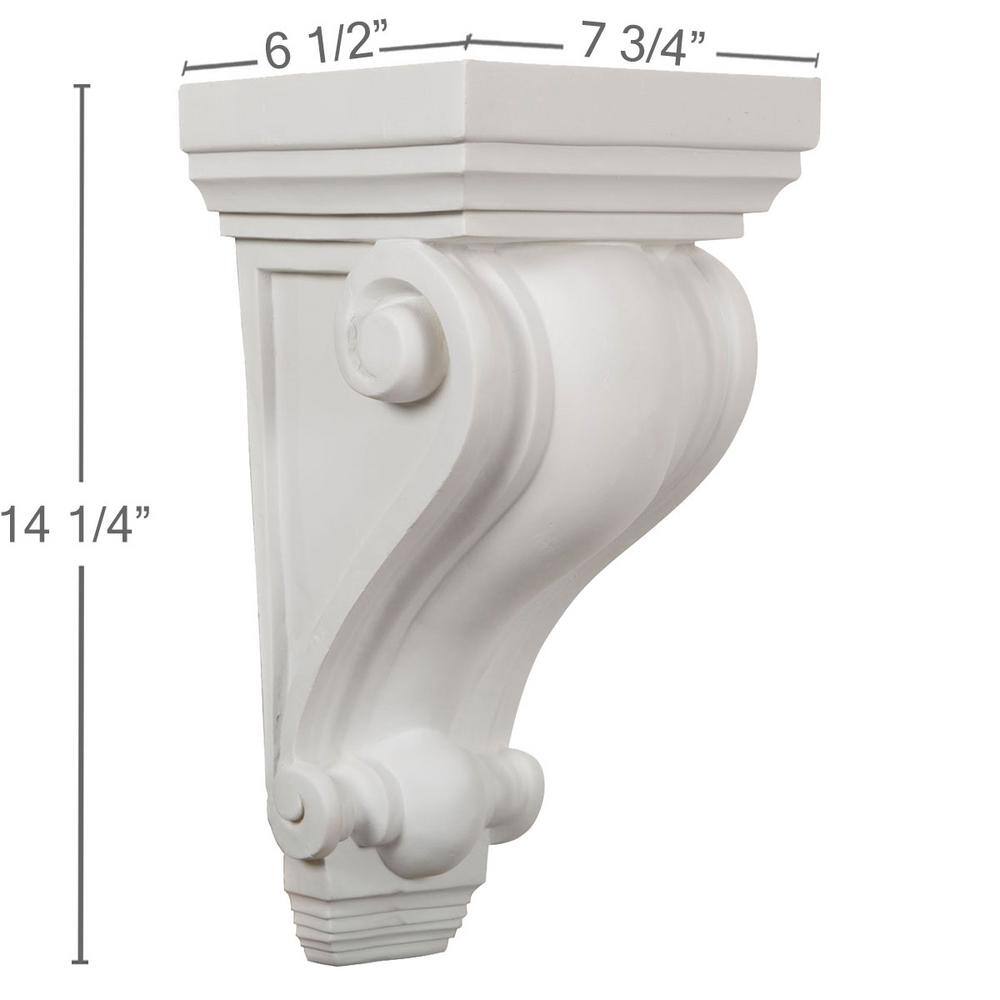 White Primed Polyurethane Decorative Devon Corbel
