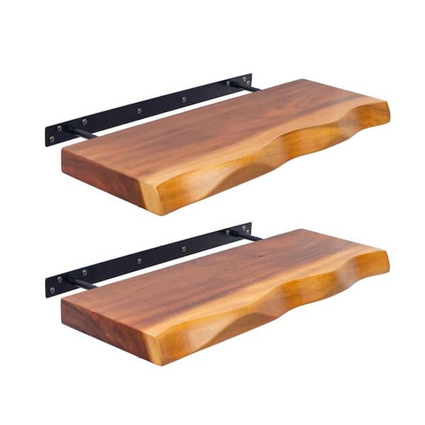 Unbranded 23.6 in. W x 7.6 in. D Rustic Decorative Wall Shelf