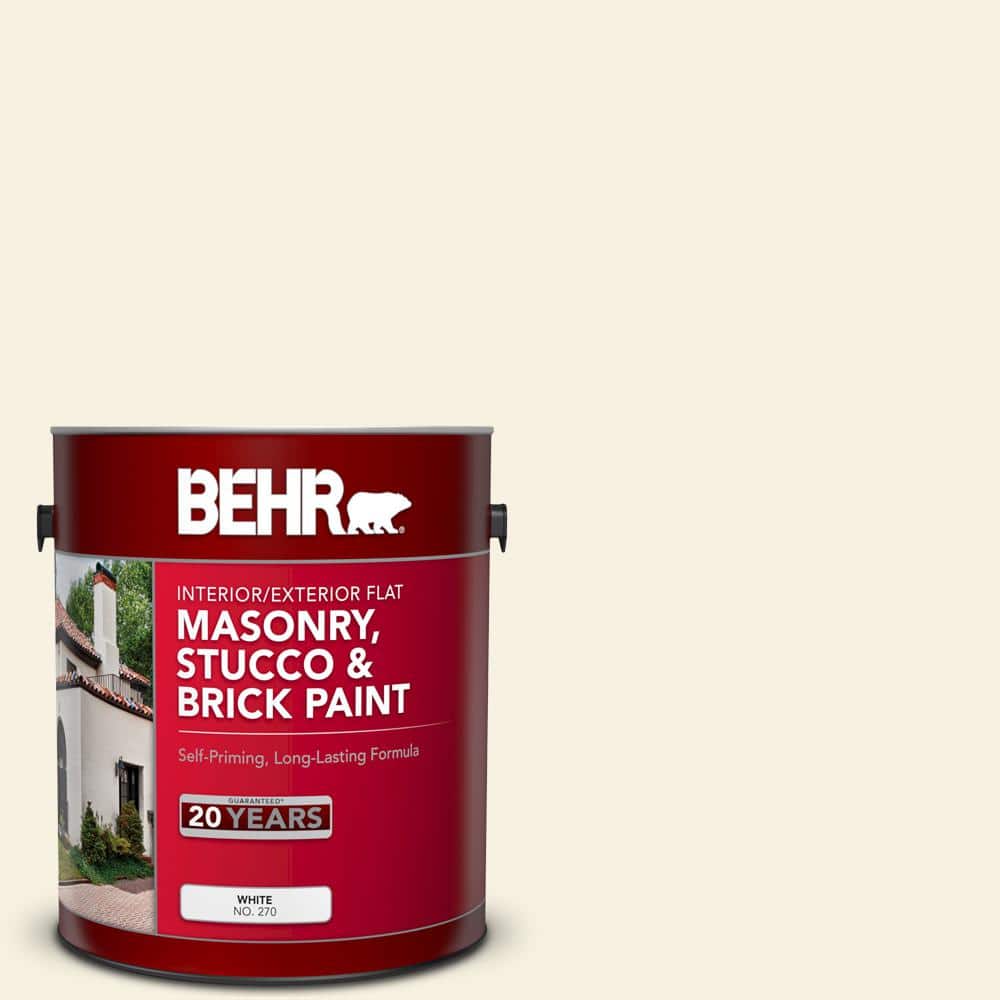 1 gal. #GR-W14 Coconut Twist Flat Masonry, Stucco and Brick Interior/Exteri