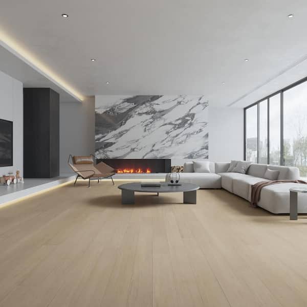 ◆タチカワ◆ウッドブラインド◆W1360×H980◆Z-2507BL1◆ SELKIRK FLOORS Take Home Sample - Brighton Haze Prefinished Strand