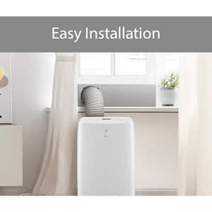 7,000 BTU Portable Air Conditioner Cools 300 Sq. Ft. with Dehumidifier in White