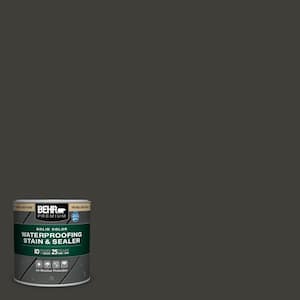 8 oz. #SC-102 Slate Solid Color Waterproofing Exterior Wood Stain and Sealer Sample