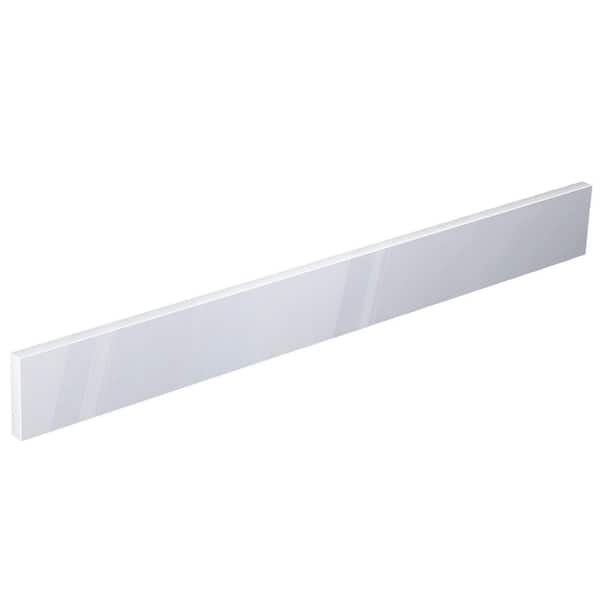 Goty 30 in. Vanity Backsplash Solid Surface 4 in. Bathroom Vanity Back Splash in Glossy White