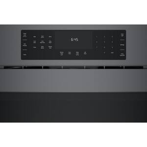 800 Series 30 in. Built-In Smart Single Electric Convection Wall Oven w/ Right SideOpening Door in Black Stainless Steel