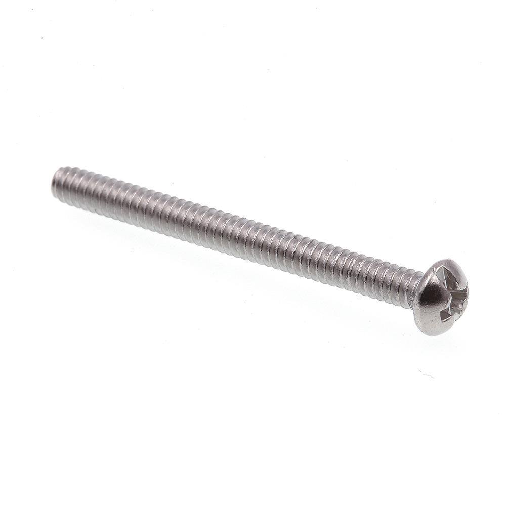 "#6-32 x 1-1/2 in. Grade 18-8 Stainless Steel Phillips/Slotted Combination Drive Round Head Machine Screws (100-Pack)" price history on PriceWatchPro