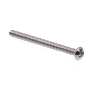 #6-32 x 1-1/2 in. Grade 18-8 Stainless Steel Phillips/Slotted Combination Drive Round Head Machine Screws (100-Pack)