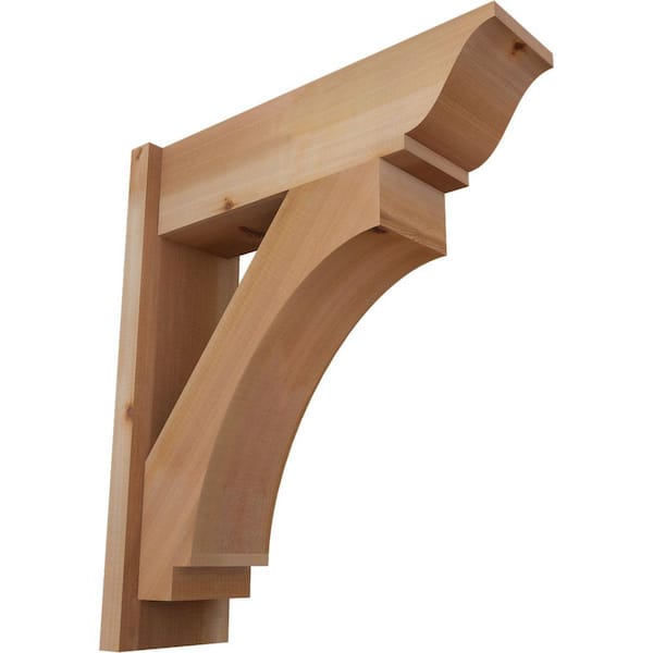 Ekena Millwork 8 in. x 28 in. x 24 in. Imperial Traditional Smooth Western Red Cedar Outlooker